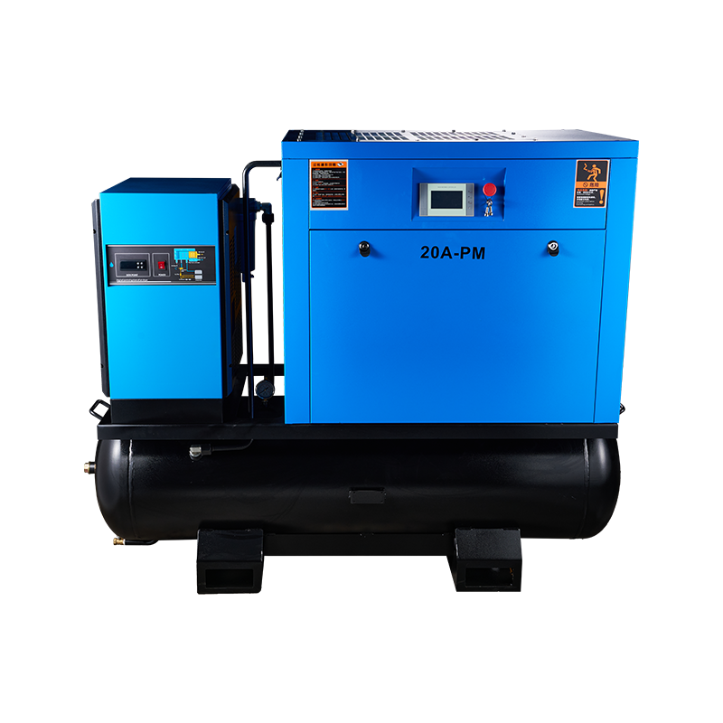 Воздушный компрессор с винтами «четыре в одном»